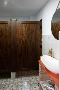 Koupelna v ubytování Oripando Hostel