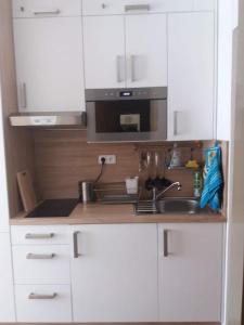 Kuchyň nebo kuchyňský kout v ubytování Wohnung Mitterdorf