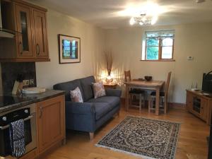 A seating area at Thornthwaite Farm