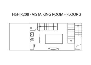 a floor plan of a bathroom with a dressing room at Heeren Straits Hotel in Malacca