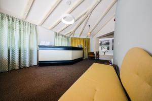 珀塞达耶Hotel Lucija的一间有台球桌的大房间