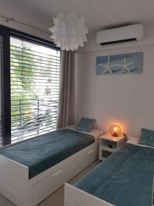 Posteľ alebo postele v izbe v ubytovaní Aprum Apartments 12C + 37 fotografií