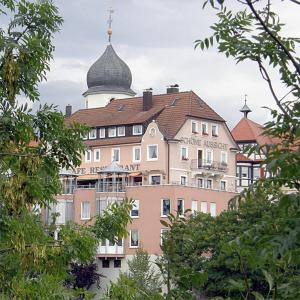 a large building with a dome on top of it at Schöne Aussicht in Bad Friedrichshall