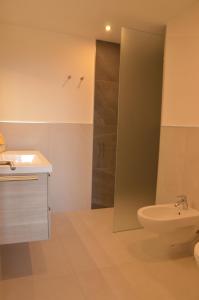 Koupelna v ubytování Hotel Karin
