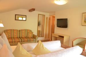 TV a/nebo společenská místnost v ubytování Hotel Karin