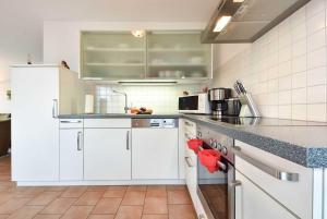 Küche/Küchenzeile in der Unterkunft Ferienwohnung Elunia