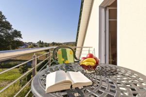 Ein Balkon oder eine Terrasse in der Unterkunft Ferienwohnung Elunia
