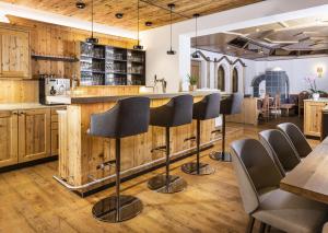 Eldhús eða eldhúskrókur á Hotel Garni Tirol