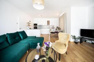 Kuchyň nebo kuchyňský kout v ubytování Silvie Apartments - Zlaté Terasy