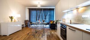 Kuchyň nebo kuchyňský kout v ubytování Silvie Apartments - Zlaté Terasy
