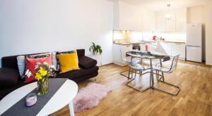 Kuchyň nebo kuchyňský kout v ubytování Silvie Apartments - Zlaté Terasy