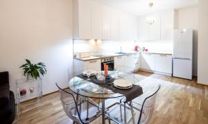 Kuchyň nebo kuchyňský kout v ubytování Silvie Apartments - Zlaté Terasy