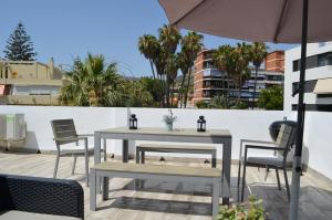 Balkon lub taras w obiekcie Pedregalejo Beach House