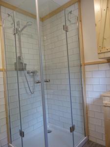 Koupelna v ubytování Apartment Schritte