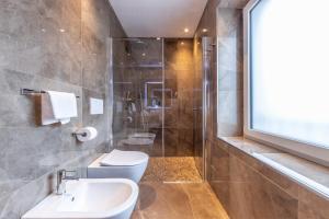 Koupelna v ubytování Hotel Meida