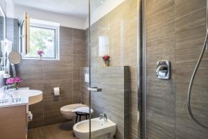 Koupelna v ubytování Hotel Meida