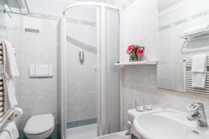 Koupelna v ubytování Hotel Meida
