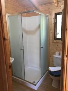 Ванная комната в Glamorous Cabin on a Farm