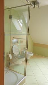 Een badkamer bij Apartmán Mikulov