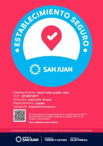 a flyer for a san juan event at Apart Hotel Pueblo Viejo in San Juan