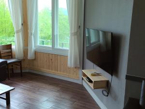 TV a/nebo společenská místnost v ubytování Santafe