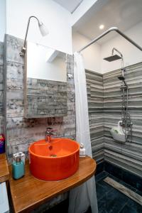 Koupelna v ubytování Casa de Colores en Corfu!