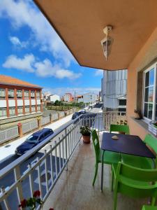 A balcony or terrace at Bonito piso a de Candela en O Grove