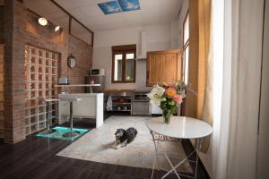 Kuchyň nebo kuchyňský kout v ubytování Apartamento de lujo en Gijòn