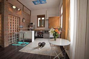 Kuchyň nebo kuchyňský kout v ubytování Apartamento de lujo en Gijòn