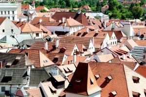 Nespecifikovaný výhled na destinaci Český Krumlov nebo výhled na město při pohledu z bed and breakfast