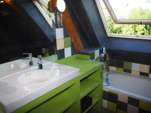 Phòng tắm tại Grote Goesting holiday house