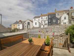 Bygningen som feriehuset ligger i