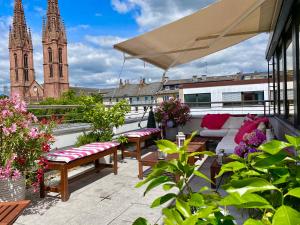 Balkón nebo terasa v ubytování Business Hotel Wiesbaden PRIME