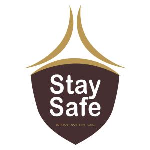a logo for stay safe stay with us at Aspira One Sutthisan in Bangkok