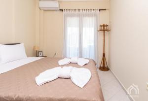 Postel nebo postele na pokoji v ubytování Villa Y sea view