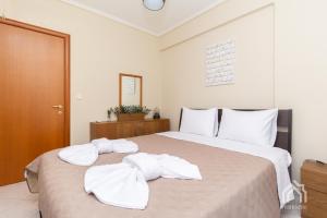 Postel nebo postele na pokoji v ubytování Villa Y sea view