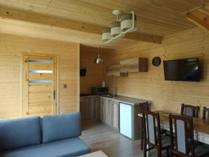 Μια τηλεόραση ή/και κέντρο ψυχαγωγίας στο Domki drewniane u Marioli