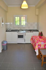 Virtuvė arba virtuvėlė apgyvendinimo įstaigoje Yannis - Holiday Apartments on Agios Gordios Beach in Corfu