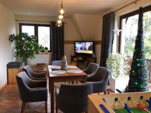 Televízia a/alebo spoločenská miestnosť v ubytovaní DW Basia pokoje i apartament