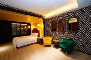 Letto o letti in una camera di 浪琴Motel文創旅館