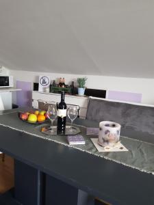 Kuchyň nebo kuchyňský kout v ubytování Apartman Atelier