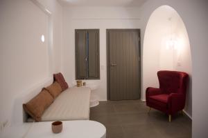 Posezení v ubytování Amphitrite Suites Santorini