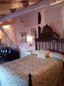 Cama o camas de una habitación en Rural apartment in Valeria, Cuenca