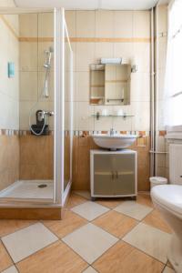 Koupelna v ubytování Hôtel des Bains