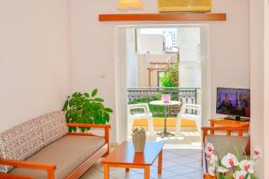TV a/nebo společenská místnost v ubytování Villa Mimagia Apartments