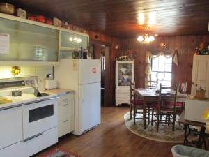 Cabin retreat just off I-77, wonderful experience for 2!的厨房或小厨房
