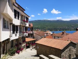 a view of the town from a building at Villa & Winery Mal Sveti Kliment in Ohrid