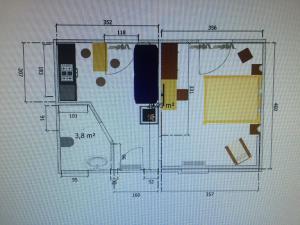 Půdorys ubytování Appartement Aragia