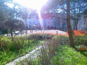 a park with a playground with a swing at Gdynia99 in Gdynia +1 photo