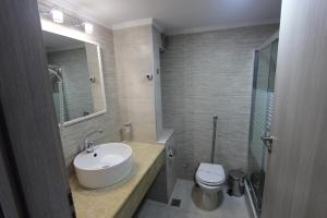 Koupelna v ubytování Hotel Mallas